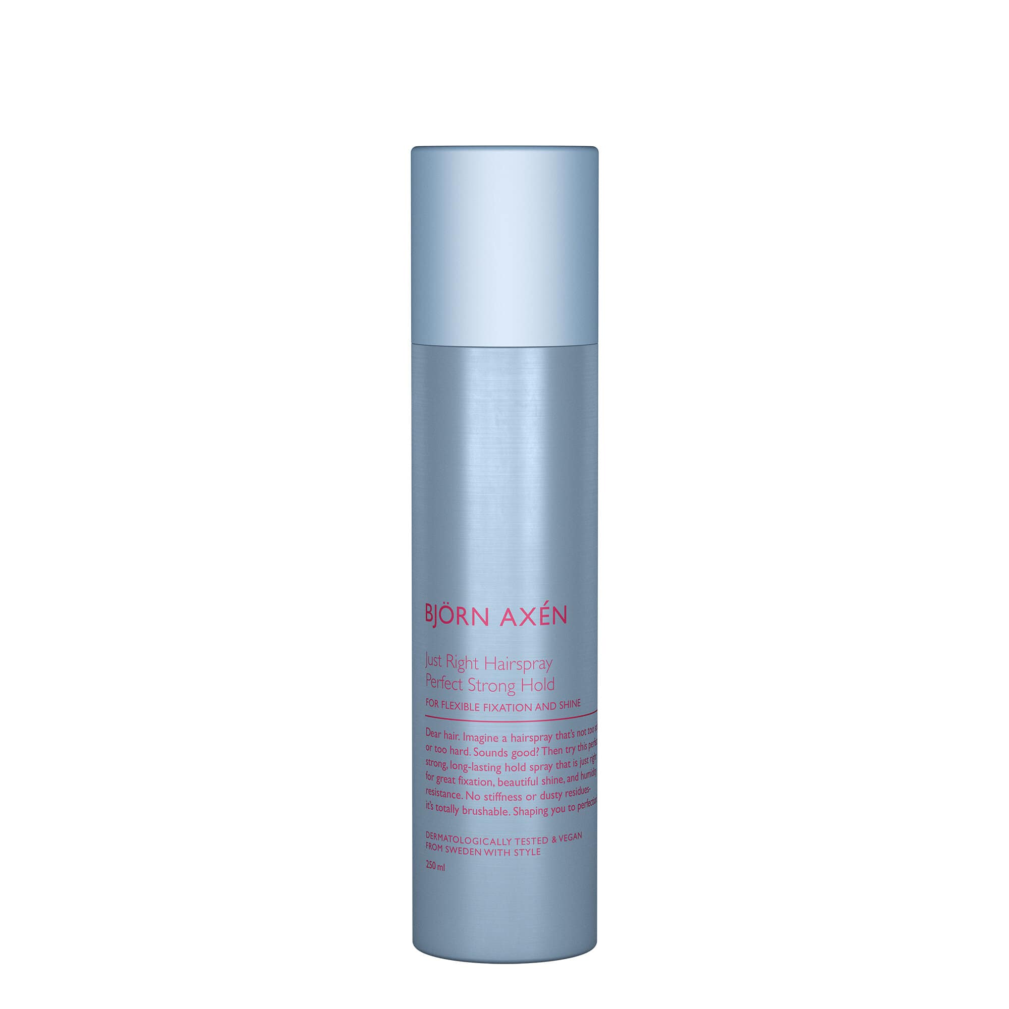 Лак для волосся середньої фіксації Björn Axén Just Right Hairspray Perfect Strong Hold for Flexible Fixation and Shine